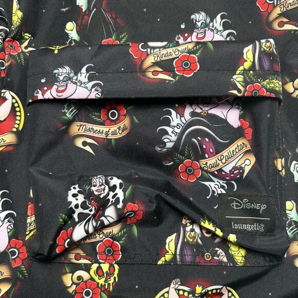 Disney x Loungefly | Unisex | Disney Villains Tattoo Art Black Backpack | OS main image 8